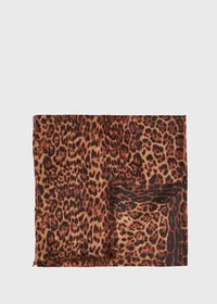 Paul Stuart Leopard Print Lightweight Cashmere Scarf, thumbnail 1