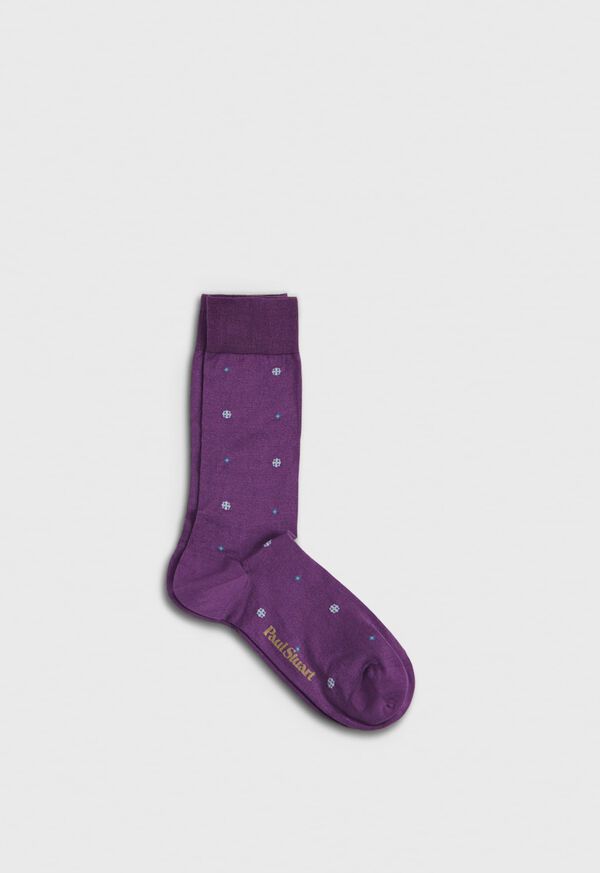 Paul Stuart Geometric Floral Sock, image 1