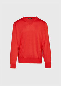 Paul Stuart Pima Cotton V-Neck Sweater, thumbnail 2