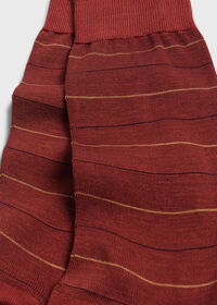 Paul Stuart Cotton Horizontal Stripe Sock, thumbnail 3