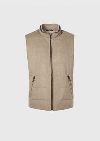 Paul Stuart Cashmere Vest with Jersey Knit Sides, thumbnail 1