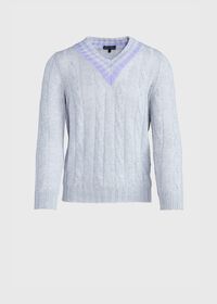 Paul Stuart Cable Tennis Sweater, thumbnail 1