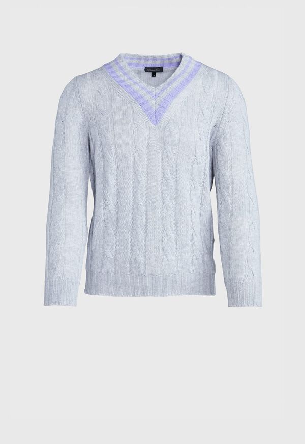 Paul Stuart Cable Tennis Sweater, image 1