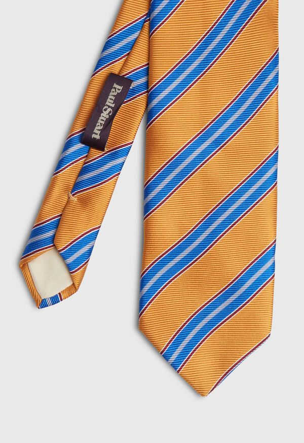 Paul Stuart Printed Bold Stripe Tie, image 1