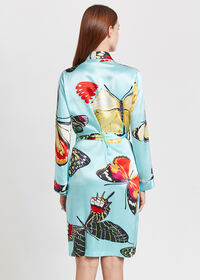 Paul Stuart Silk Butterfly Motif Kimono, thumbnail 5
