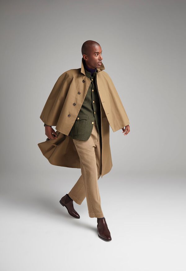 Rubberized Cotton Cape Coat Look FW21 Paul Stuart, image 1