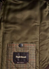 Paul Stuart Quilted Loden Barn Jacket with Suede Collar, thumbnail 3