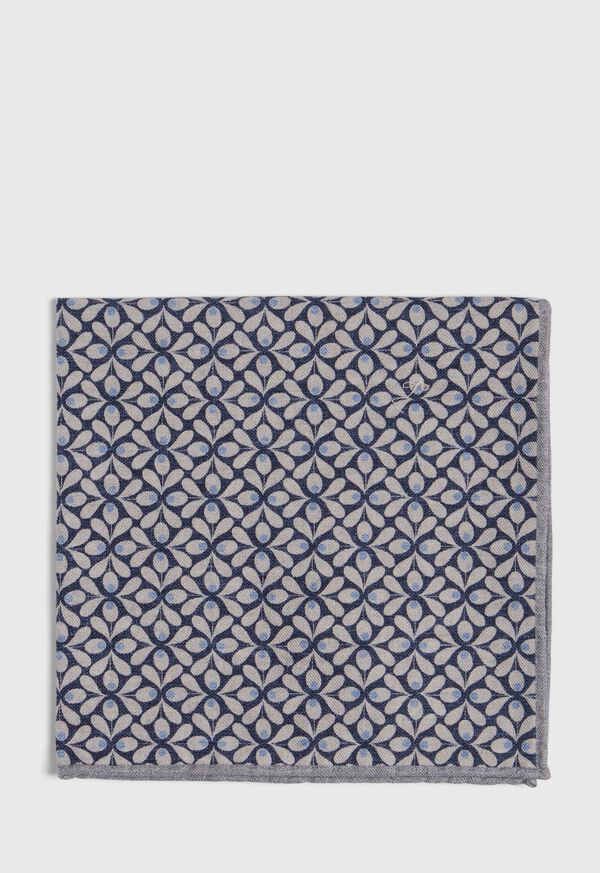 Paul Stuart Reversible Floral Print Pocket Square, image 2