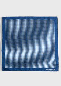 Paul Stuart Printed Silk Houndstooth Pocket square, thumbnail 2