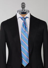 Paul Stuart Silk Regimental Stripe Skinny Tie, thumbnail 3