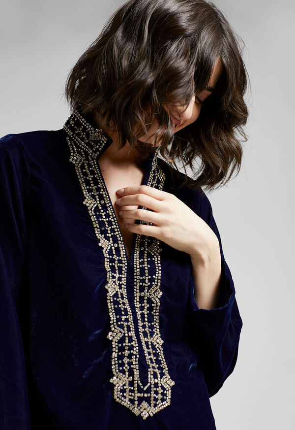Paul Stuart Diamond Velvet Tunic, image 4