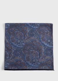 Paul Stuart Brushed Silk Paisley Scarf, thumbnail 2
