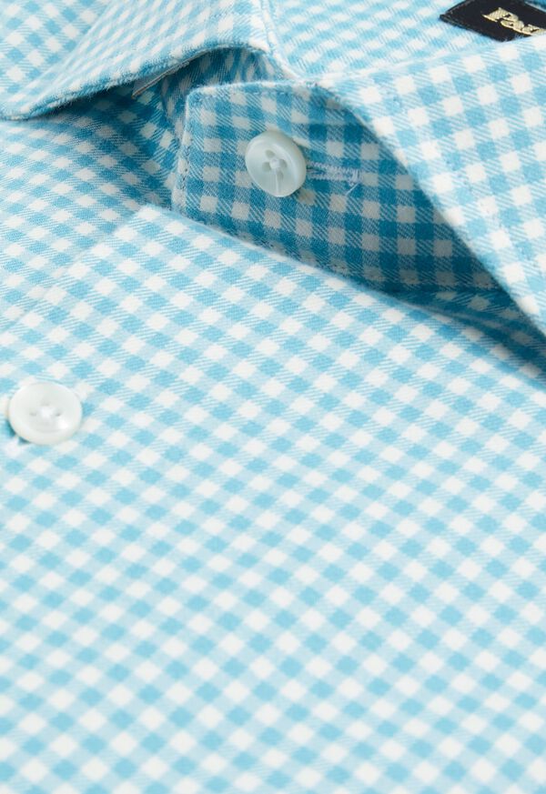 Paul Stuart Mini Gingham Flannel Sport Shirt, image 2