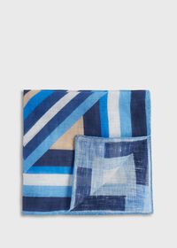 Paul Stuart Printed Linen Pocket Square, thumbnail 1
