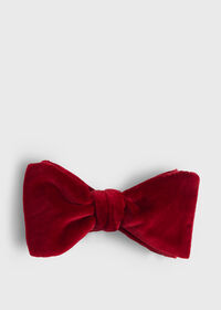 Paul Stuart <div>Stretch Velvet Blunt Edge Bow Tie</div>, thumbnail 4