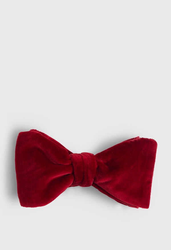 Paul Stuart <div>Stretch Velvet Blunt Edge Bow Tie</div>, image 4