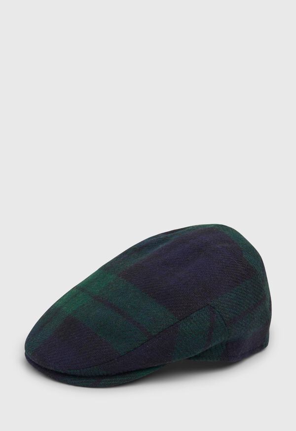 Paul Stuart Black Watch Tartan Ivy Cap, image 1