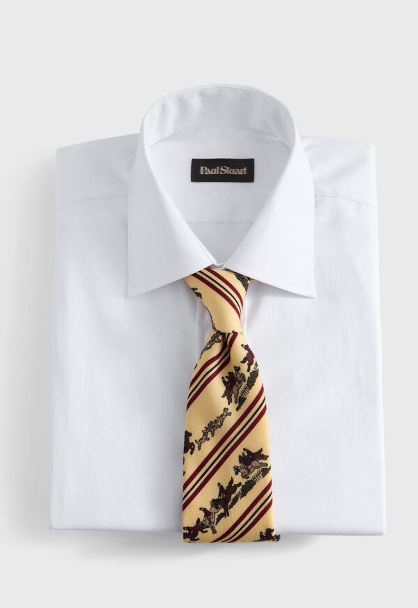 Paul Stuart Woven Silk Rider Motif Tie, image 2
