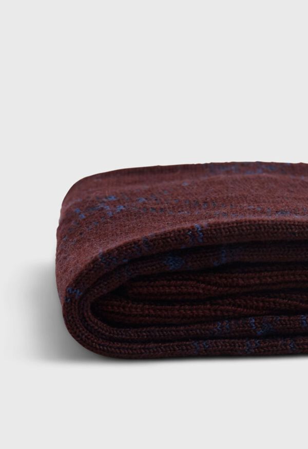 Paul Stuart Wool Blend Diagonal Plaid Sock, image 2
