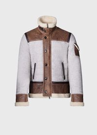Paul Stuart Quilted Jacket with Suede & Shearling, thumbnail 6