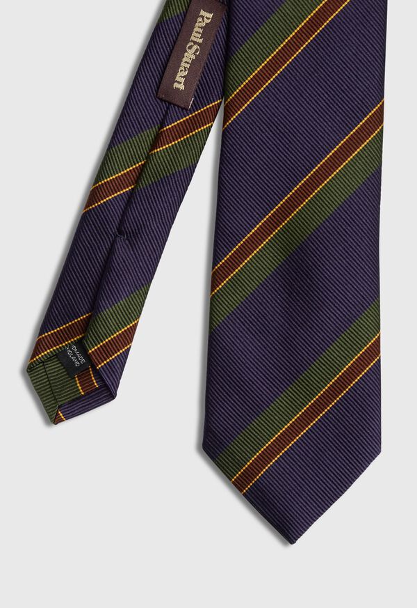 Paul Stuart Tricolor Stripe Tie