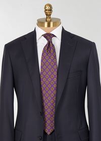 Paul Stuart Printed Silk Floral Medallion Tie, thumbnail 2
