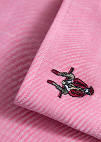 Paul Stuart Cotton Twill Logo Sport Shirt, thumbnail 3