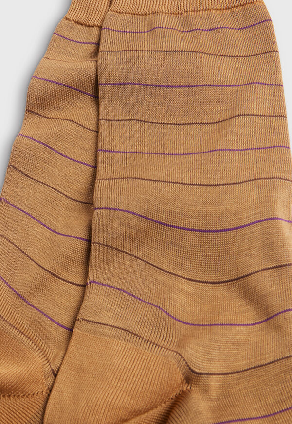 Paul Stuart Cotton Horizontal Stripe Sock, image 3