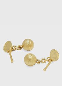 Paul Stuart Tennis Racket & Ball Cufflinks, thumbnail 1