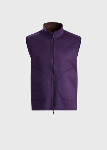 Paul Stuart Double Faced Cashmere Reversible Vest