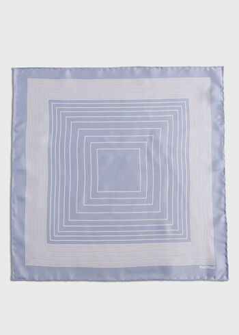 Paul Stuart Square Pattern Silk Pocket Square