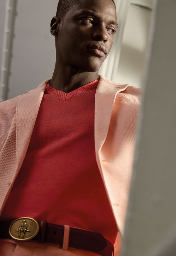 Paul Stuart Silk V-Neck Sweater, image 2