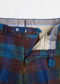 Paul Stuart Bright Blue Plaid Pant, thumbnail 2