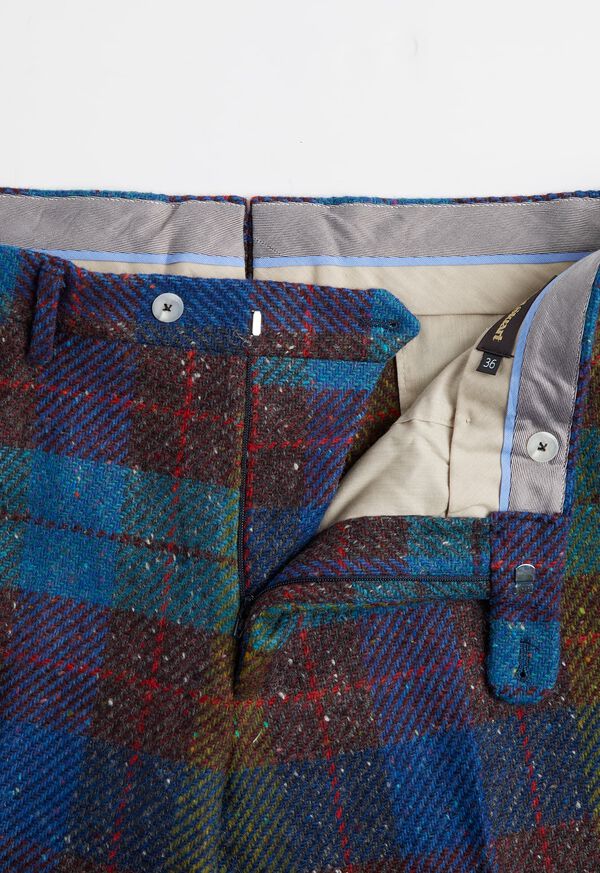 Paul Stuart Bright Blue Plaid Pant, image 2