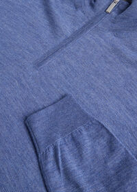 Paul Stuart Cashmere & Silk Quarter Zip Pullover, thumbnail 2