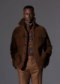 Paul Stuart Curly Shearling Shirt Jacket, thumbnail 2
