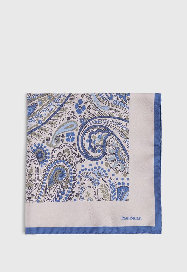Paul Stuart Allover Paisley Pocket Square, image 2
