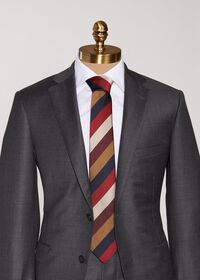 Paul Stuart Multi Color Bar Stripe Tie, thumbnail 2