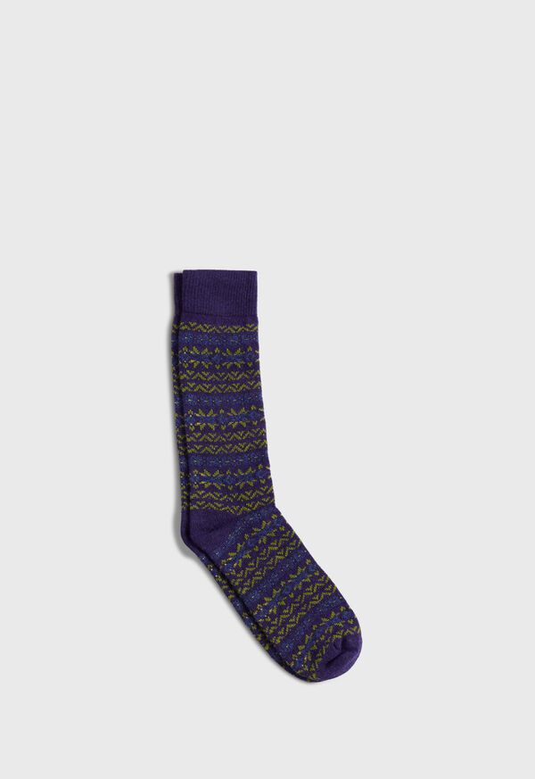 Paul Stuart Fair Isle Boot Sock, image 1