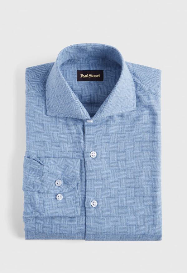 Paul Stuart Parquet Pattern Flannel Sport Shirt, image 1