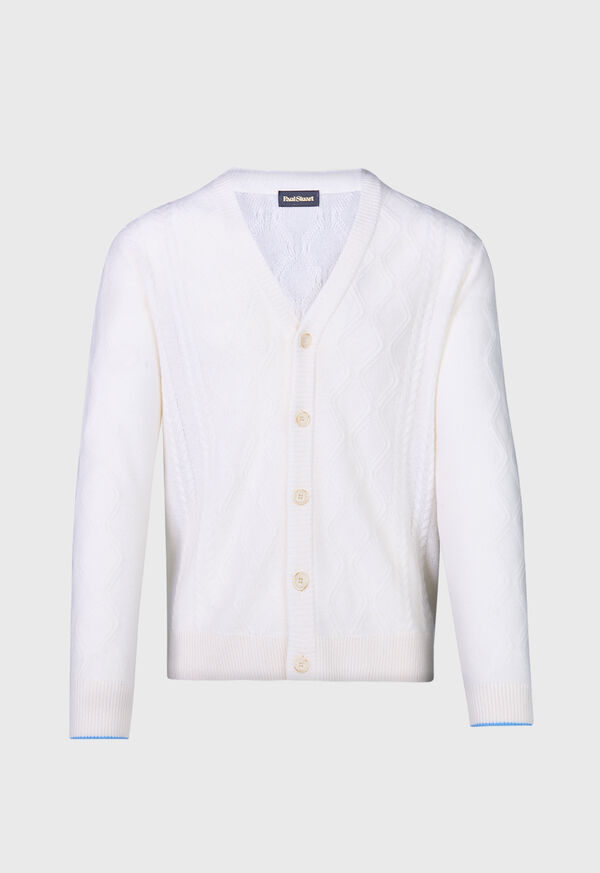 Paul Stuart Cashmere Cable Cardigan, image 1