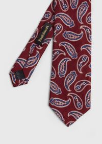 Paul Stuart Linen & Silk Summer Paisley Tie, thumbnail 1