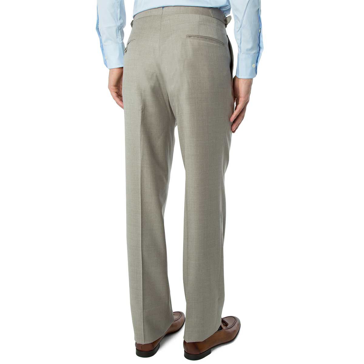 Super130's WORSTED WOOL STRAIGHT SLACKS｜DARK BROWN – Cornier