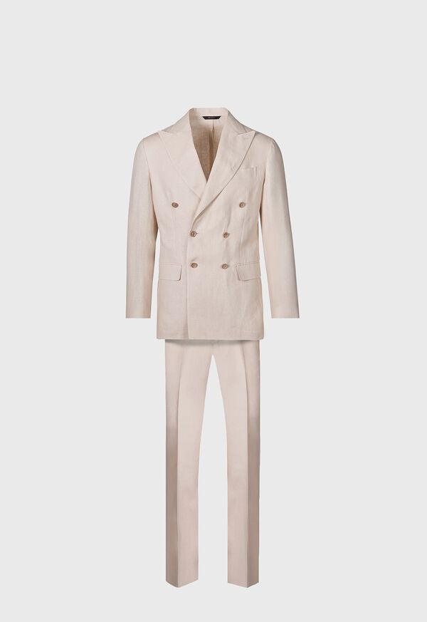 Paul Stuart Double Breasted Linen Suit, image 1