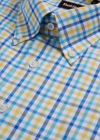 Paul Stuart Two Color Check Cotton Sport Shirt, thumbnail 3