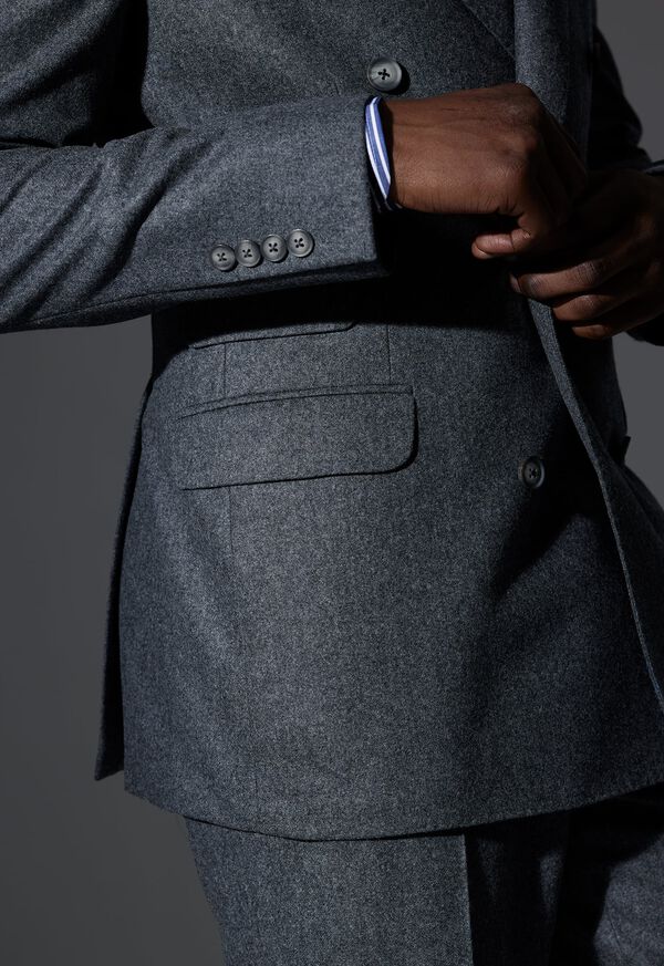 Paul Stuart Grey Carded Flannel Astaire Suit Look, image 1