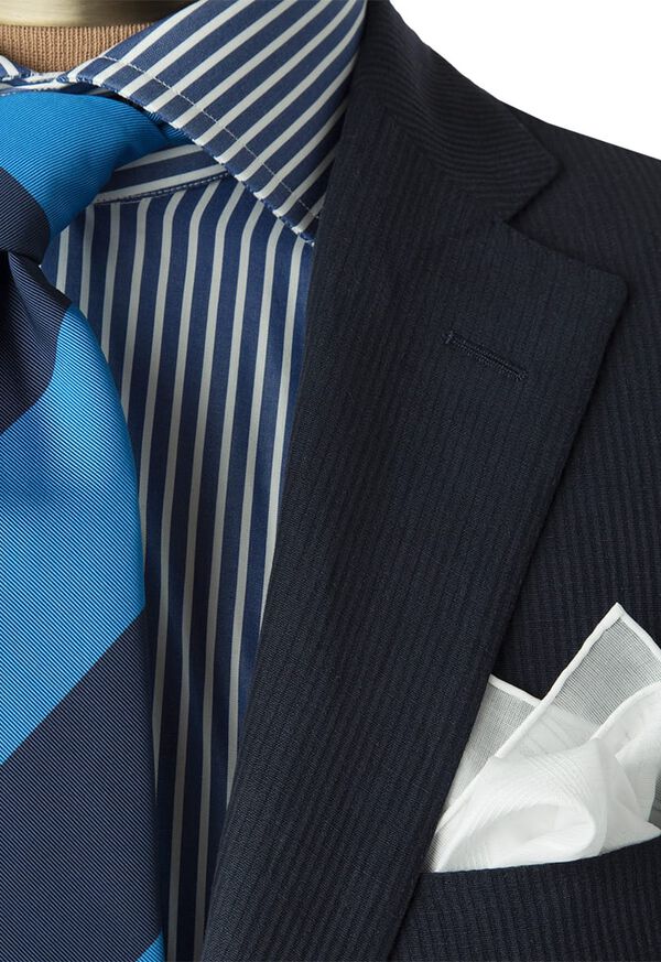 Paul Stuart Navy Tonal Seersucker Jacket, image 2