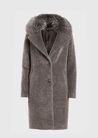 Paul Stuart Single Breasted Coat with Removable Collar, thumbnail 1