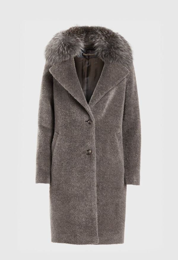 Paul Stuart Single Breasted Coat with Removable Collar, image 1