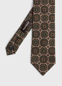 Paul Stuart Printed Silk Oversized Medallion Tie, thumbnail 1